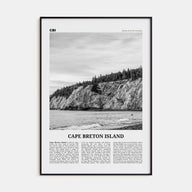 Cape Breton Island Travel B&W Poster