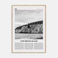 Cape Breton Island Travel B&W Poster