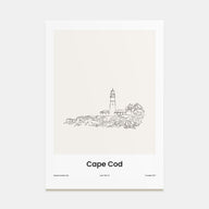 Cape Cod Drawn Poster