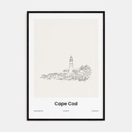 Cape Cod Drawn Poster