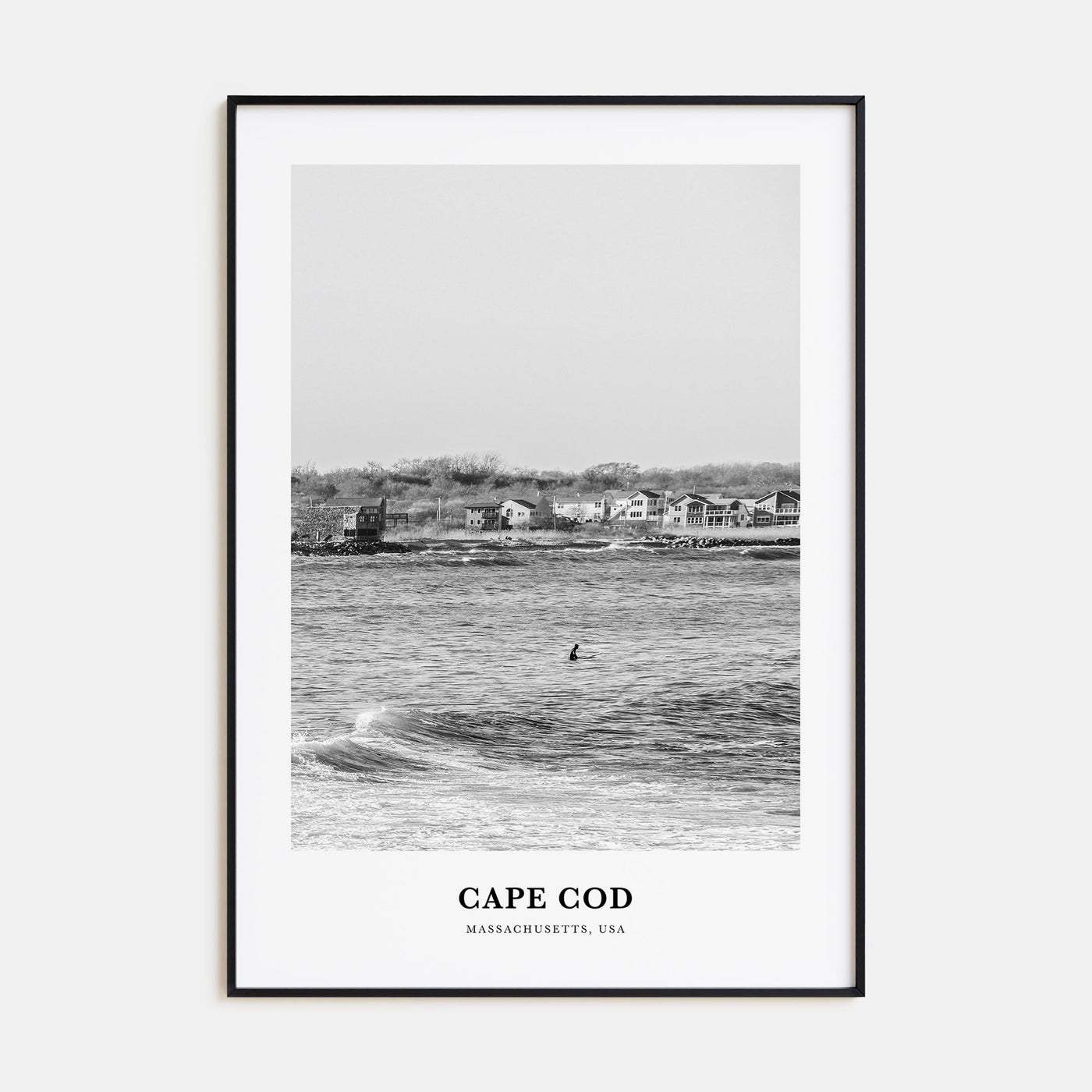 Cape Cod Portrait B&W No 1 Poster