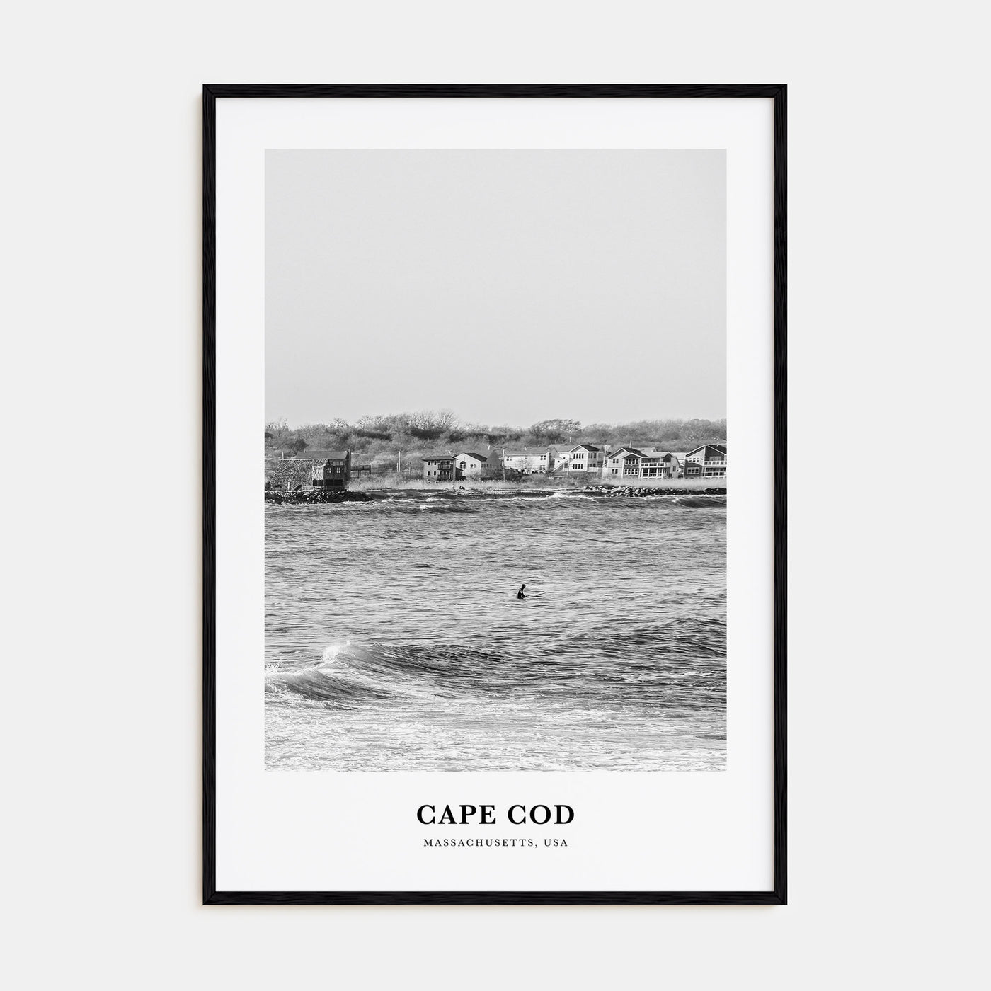 Cape Cod Portrait B&W No 1 Poster