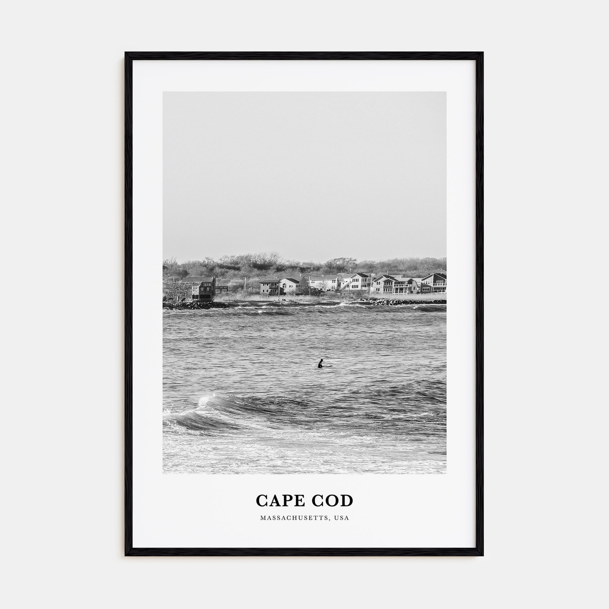 Cape Cod Portrait B&W No 1 Poster