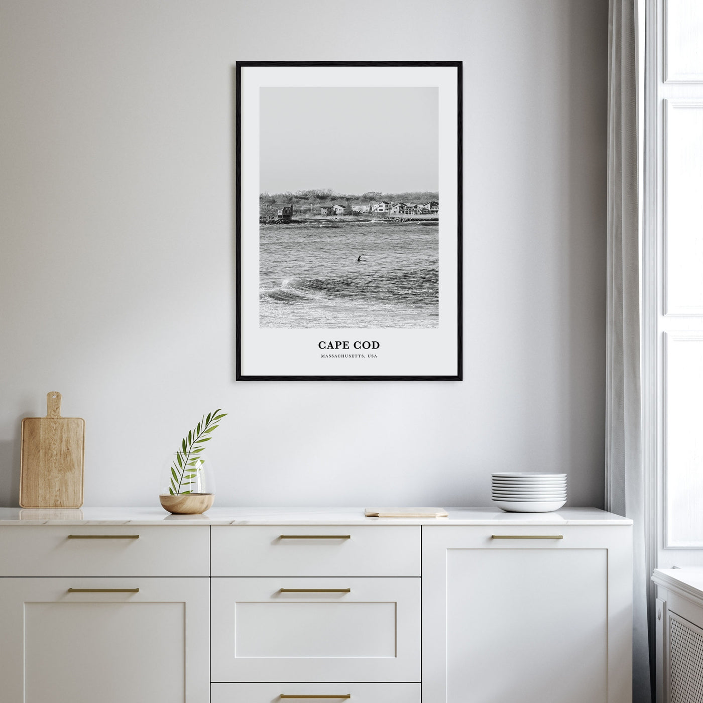 Cape Cod Portrait B&W No 1 Poster