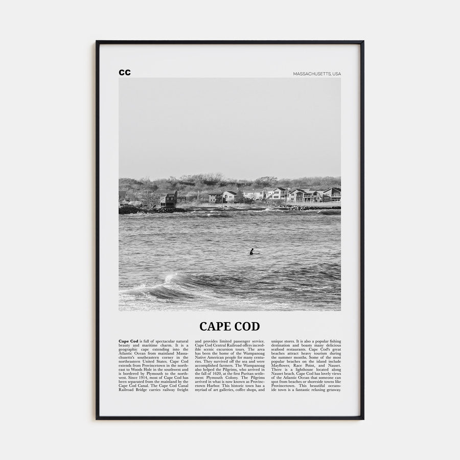 Cape Cod Travel B&W No 2 Poster