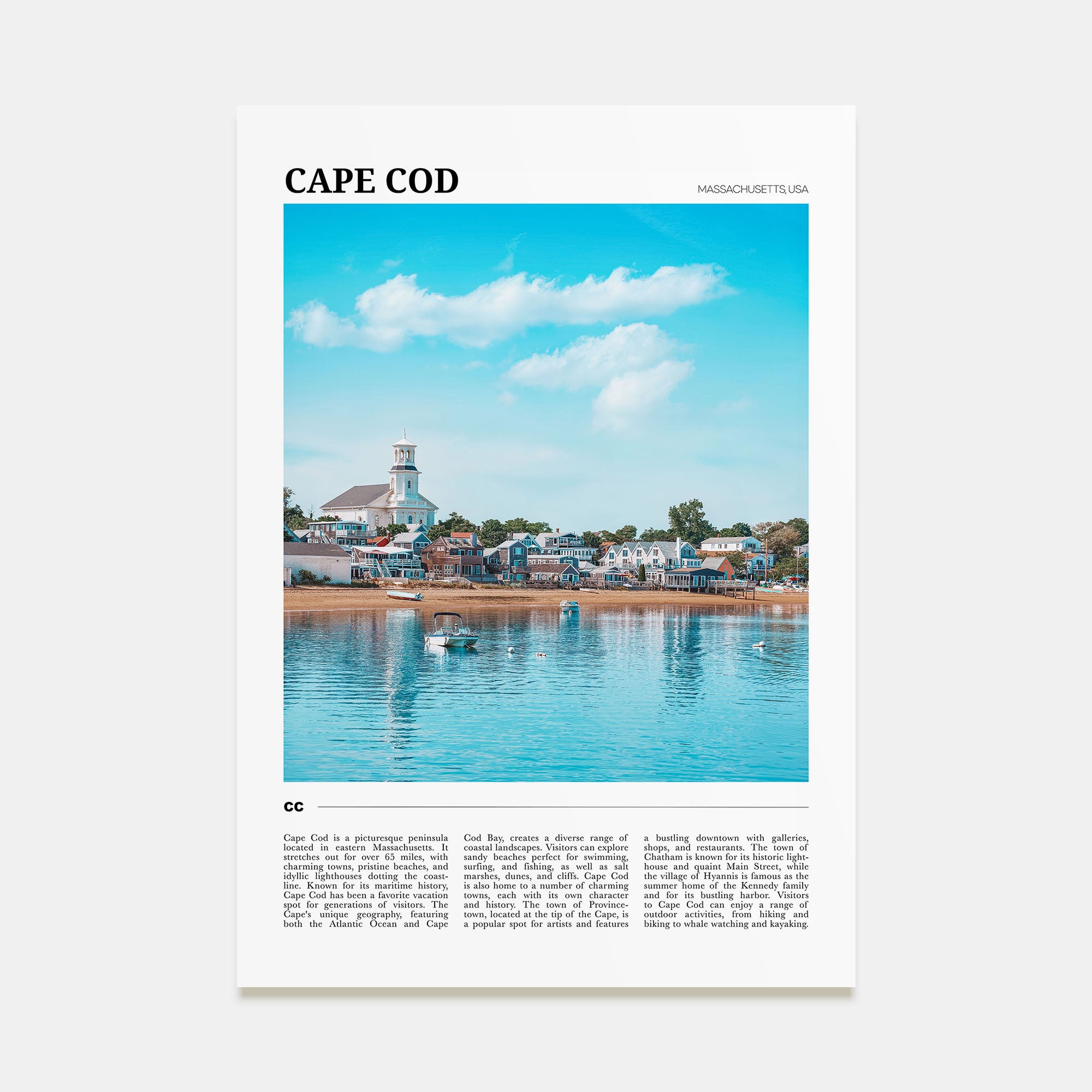 Cape Cod Travel Color No 2 Poster