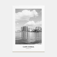 Cape Coral Portrait B&W Poster