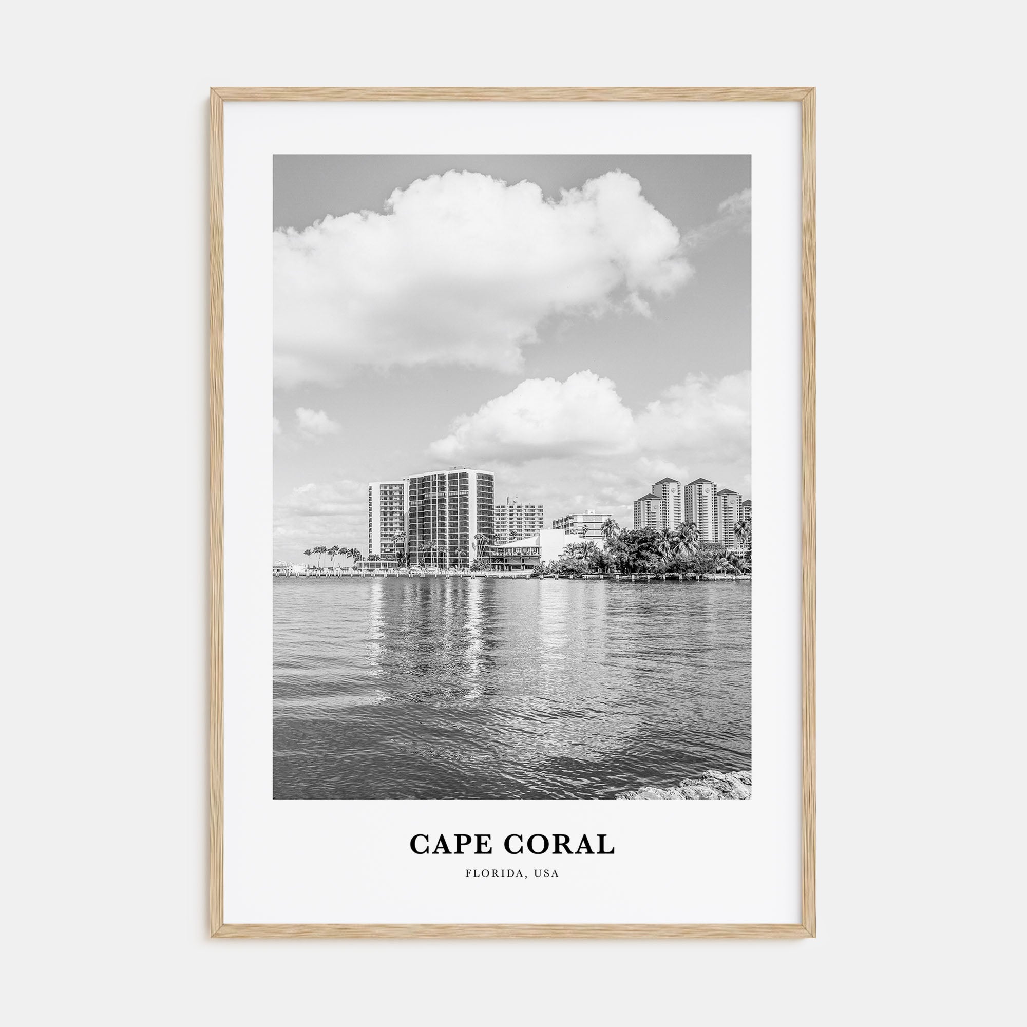 Cape Coral Portrait B&W Poster