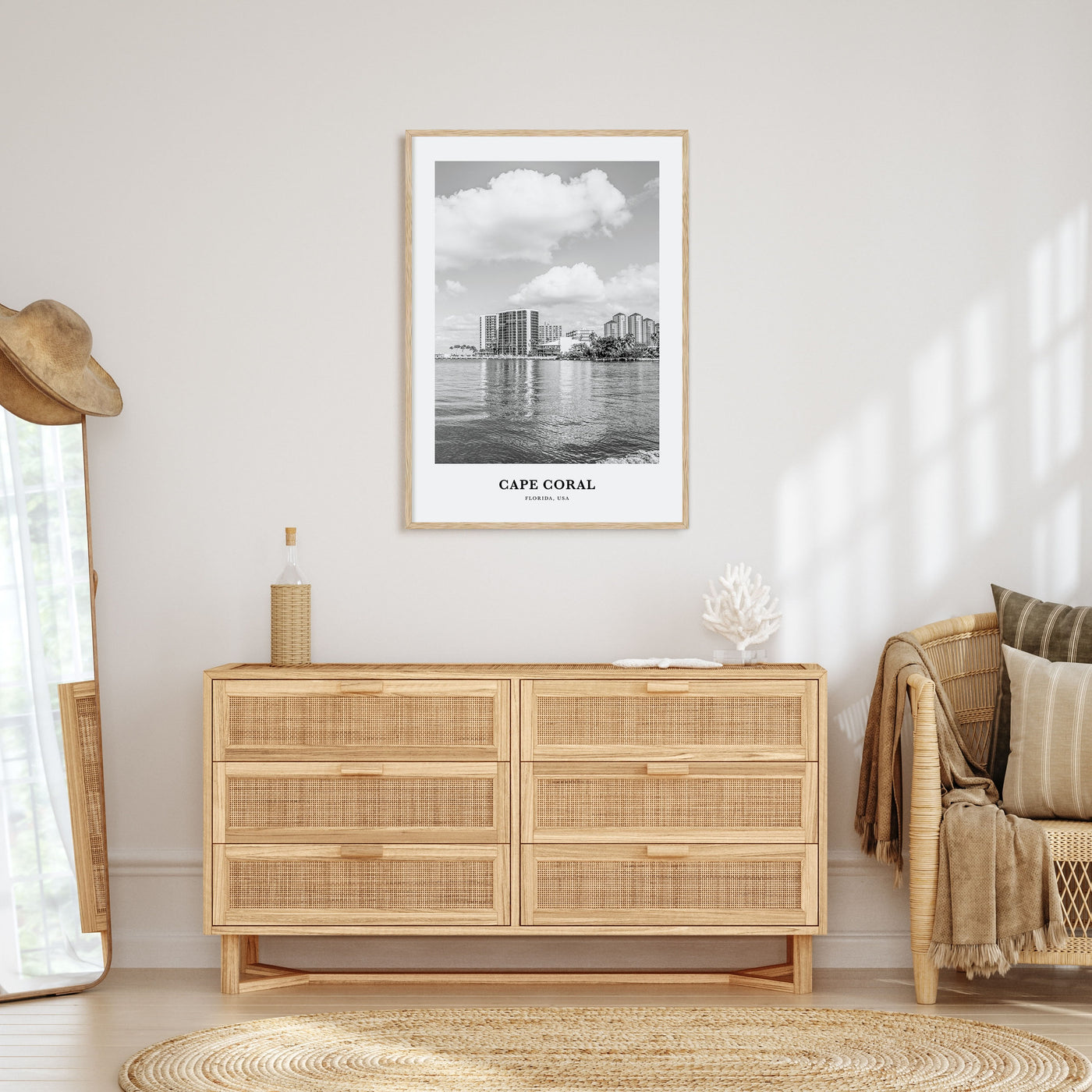 Cape Coral Portrait B&W Poster