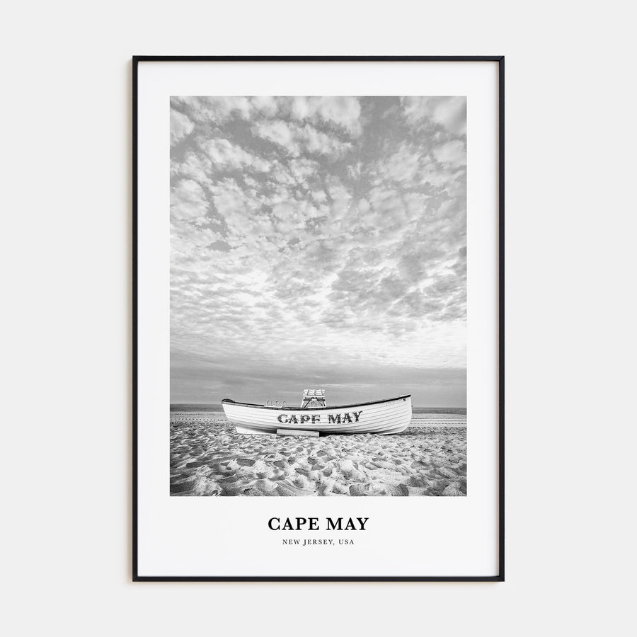 Cape May Portrait B&W Poster