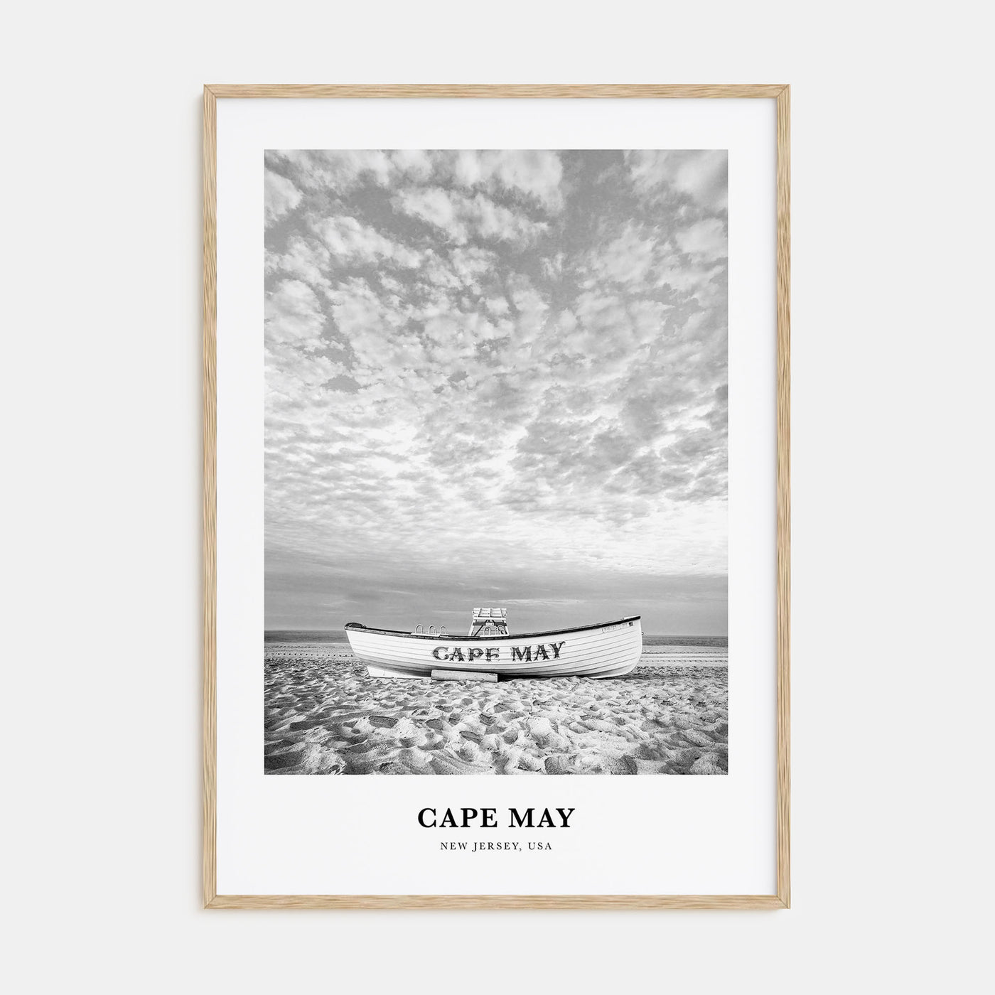 Cape May Portrait B&W Poster