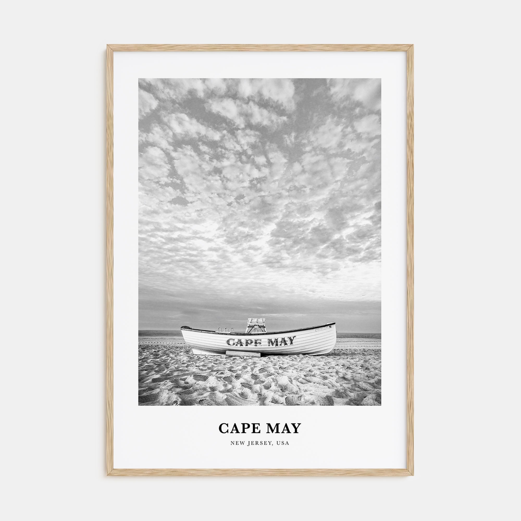 Cape May Portrait B&W Poster