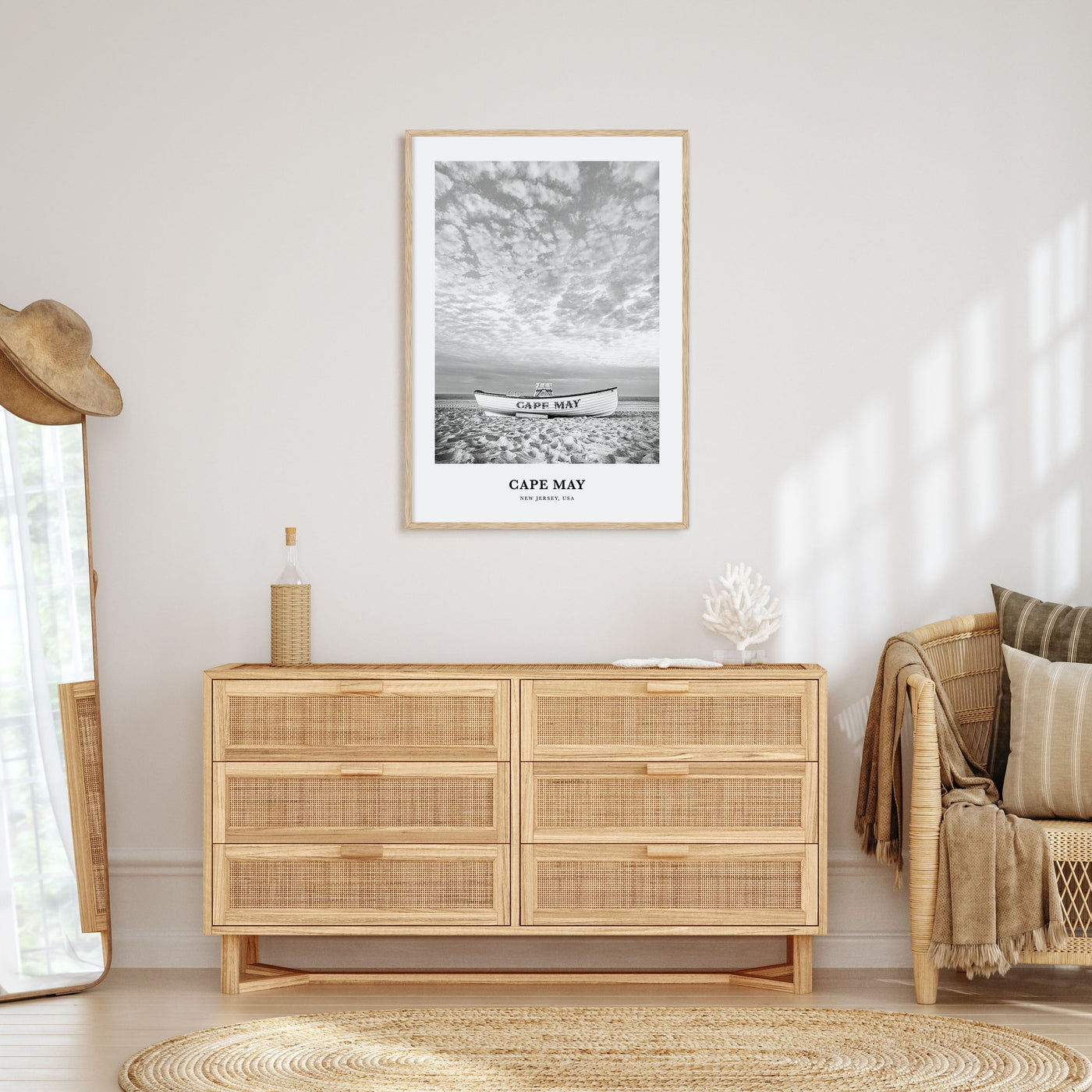 Cape May Portrait B&W Poster
