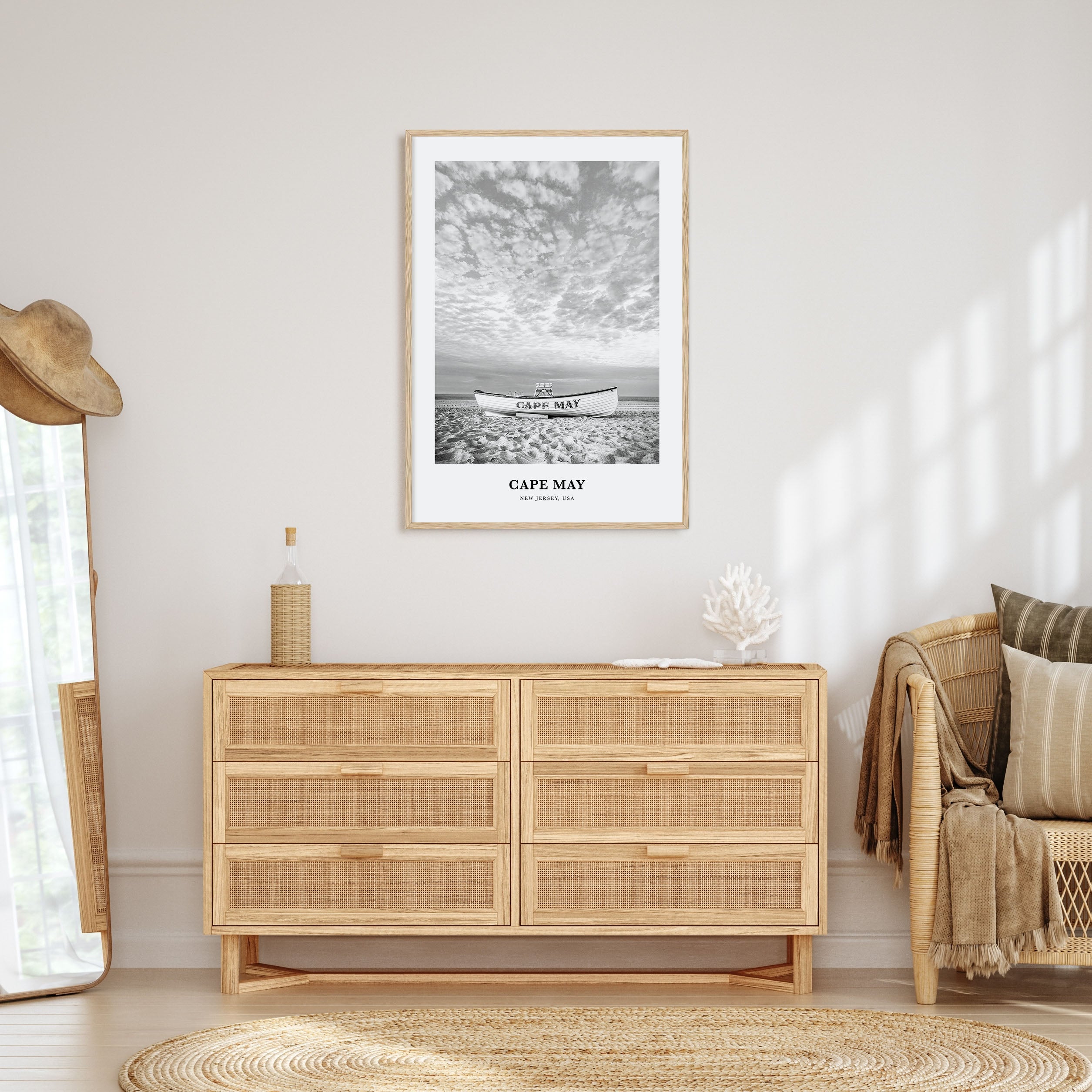 Cape May Portrait B&W Poster