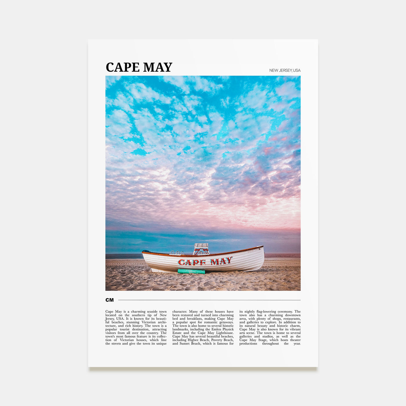 Cape May Travel Color Poster