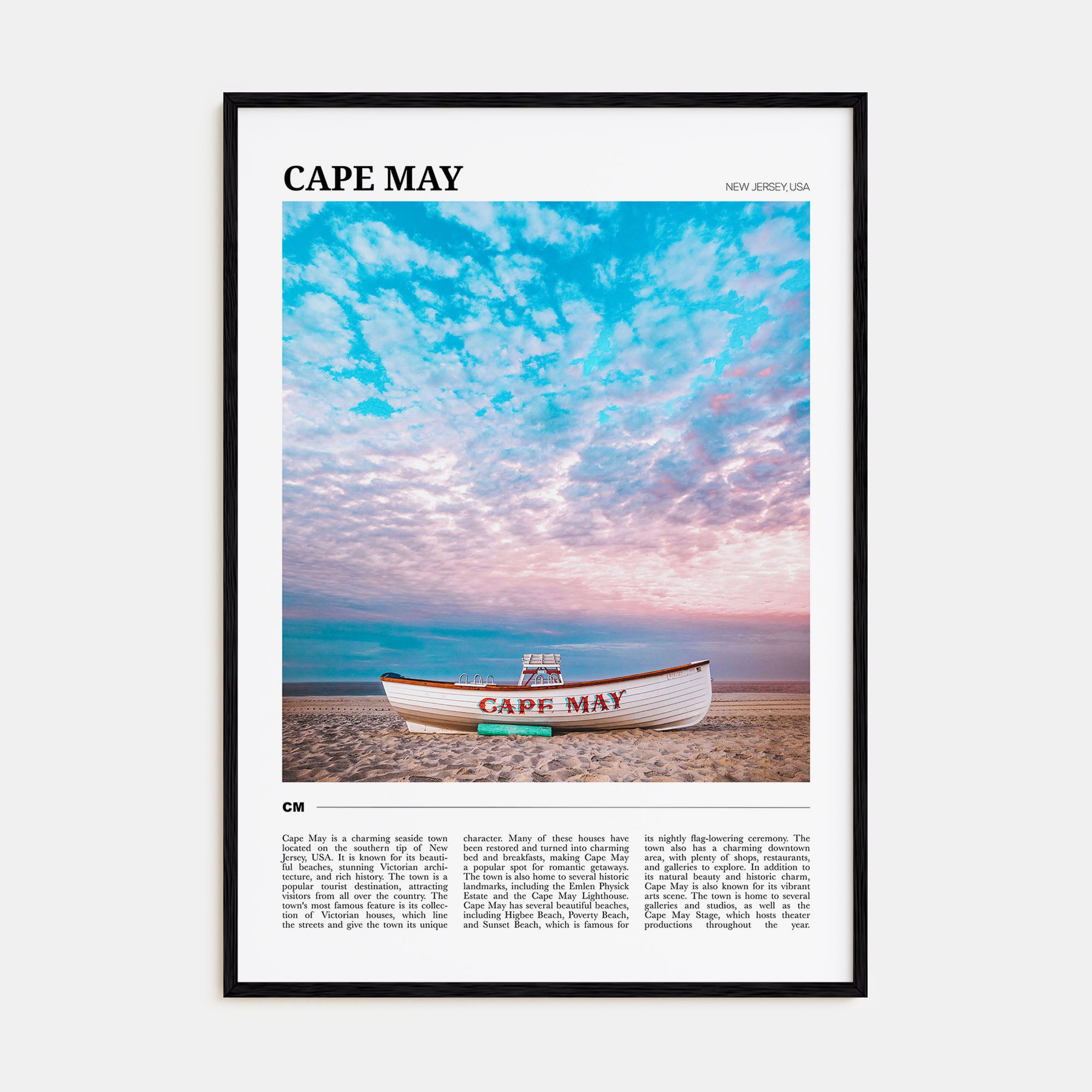 Cape May Travel Color Poster