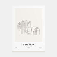 Cape Town Drawn Poster