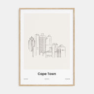 Cape Town Drawn Poster