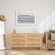 Cape Town Landscape B&W Poster