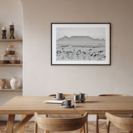 Cape Town Landscape B&W Poster
