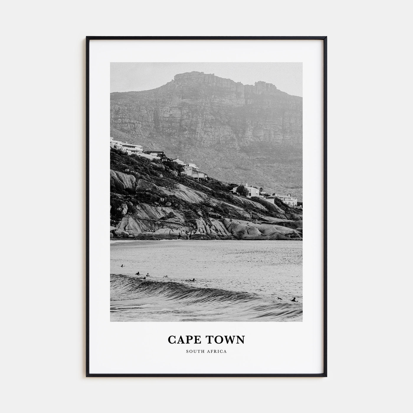 Cape Town Portrait B&W No 2 Poster