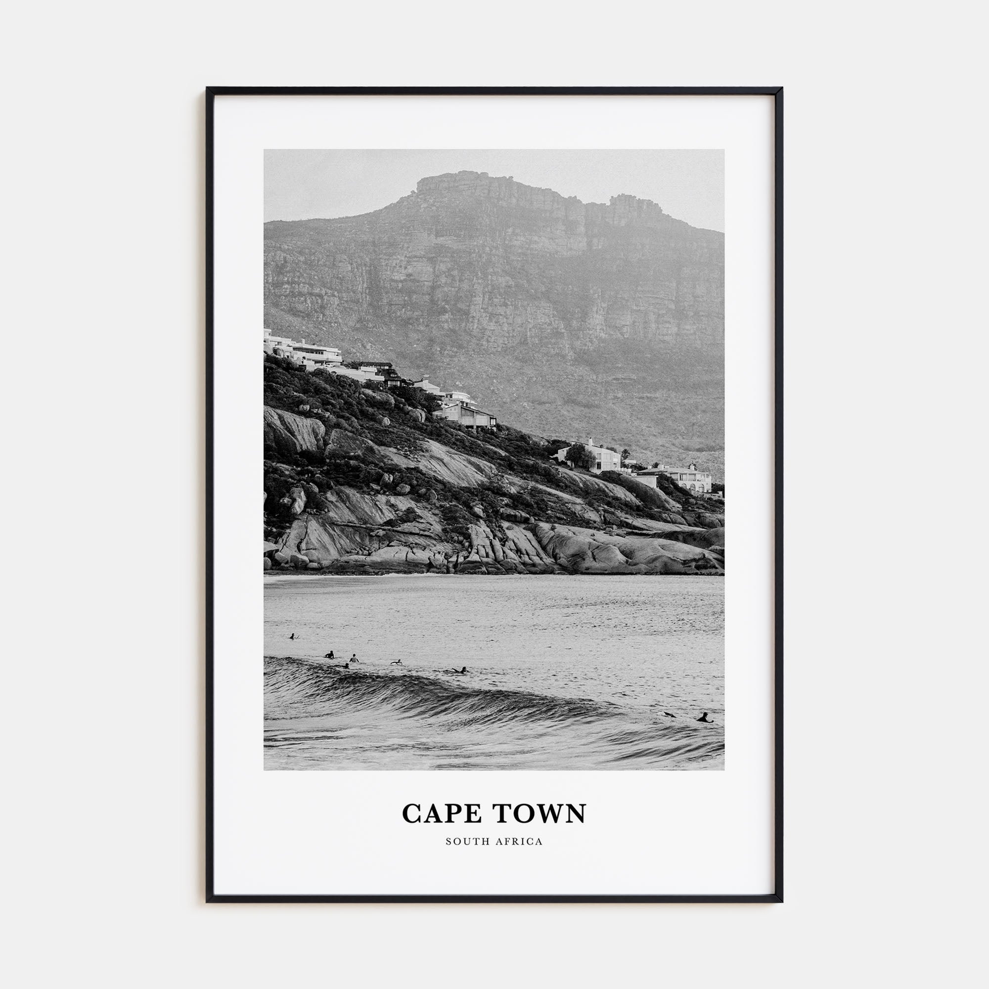 Cape Town Portrait B&W No 2 Poster