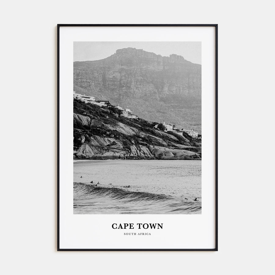 Cape Town Portrait B&W No 2 Poster