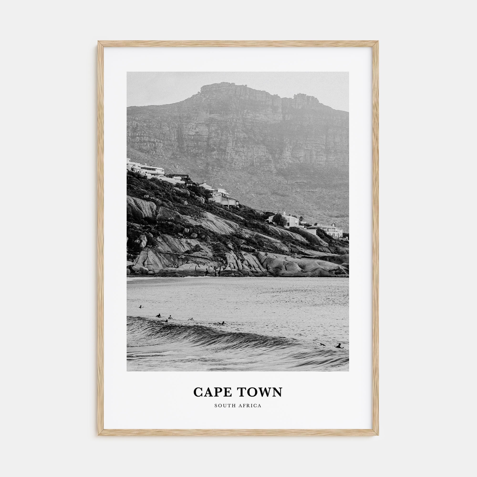 Cape Town Portrait B&W No 2 Poster