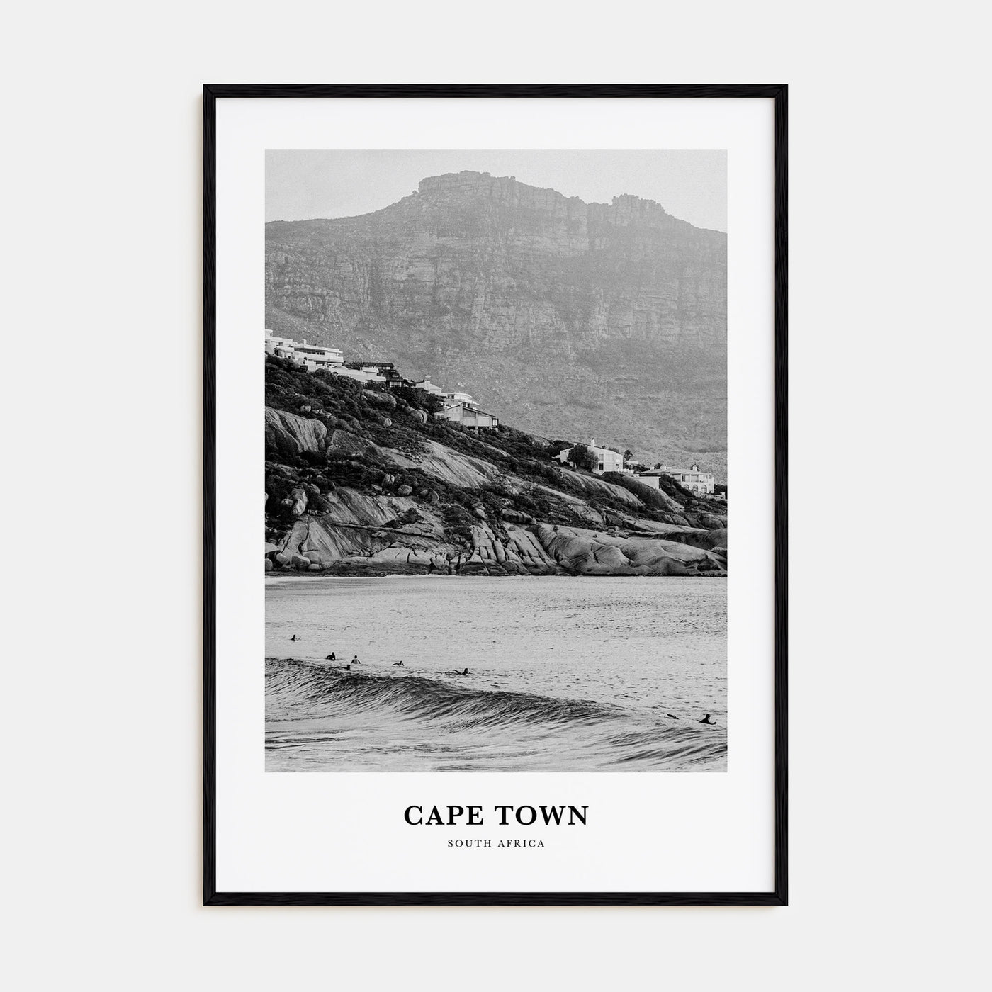 Cape Town Portrait B&W No 2 Poster