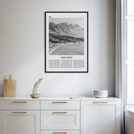 Cape Town Travel B&W No 1 Poster