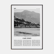 Cape Town Travel B&W No 2 Poster
