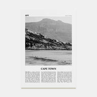 Cape Town Travel B&W No 2 Poster