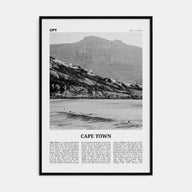 Cape Town Travel B&W No 2 Poster