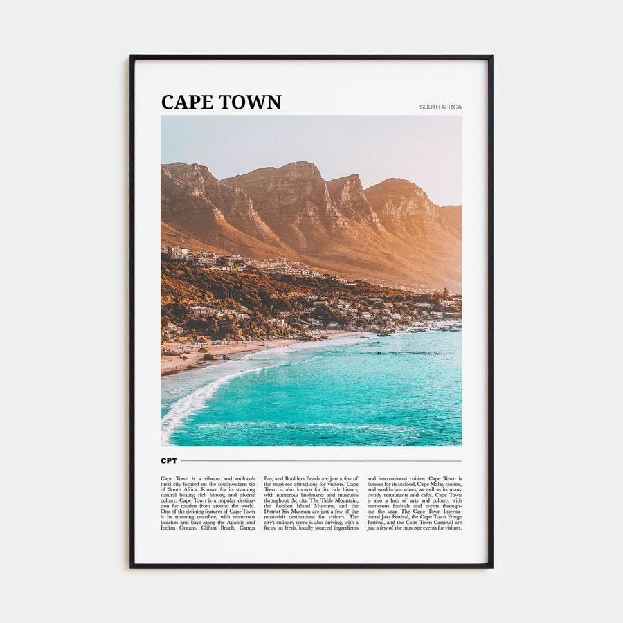 Cape Town Travel Color Poster