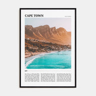 Cape Town Travel Color Poster