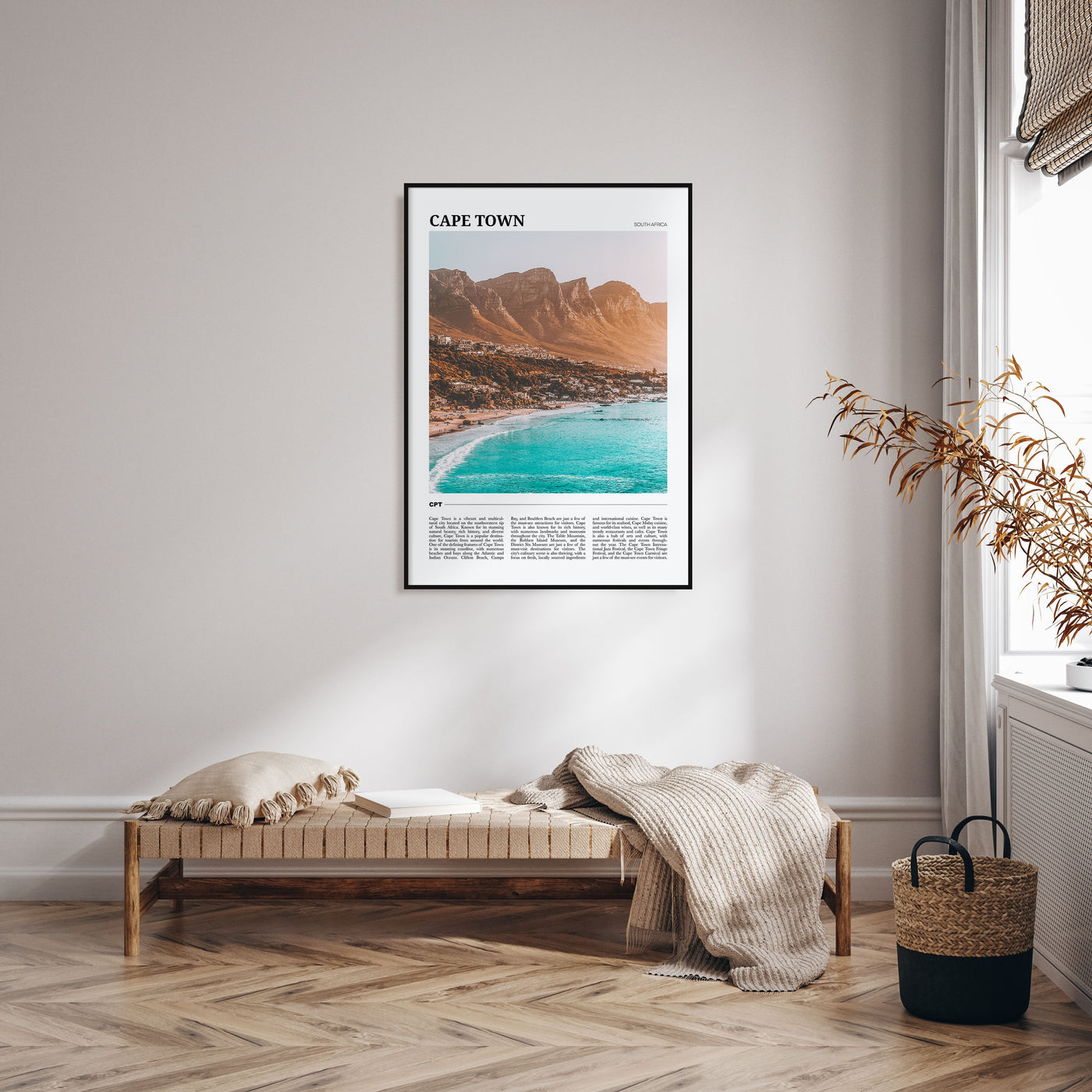 Cape Town Travel Color Poster