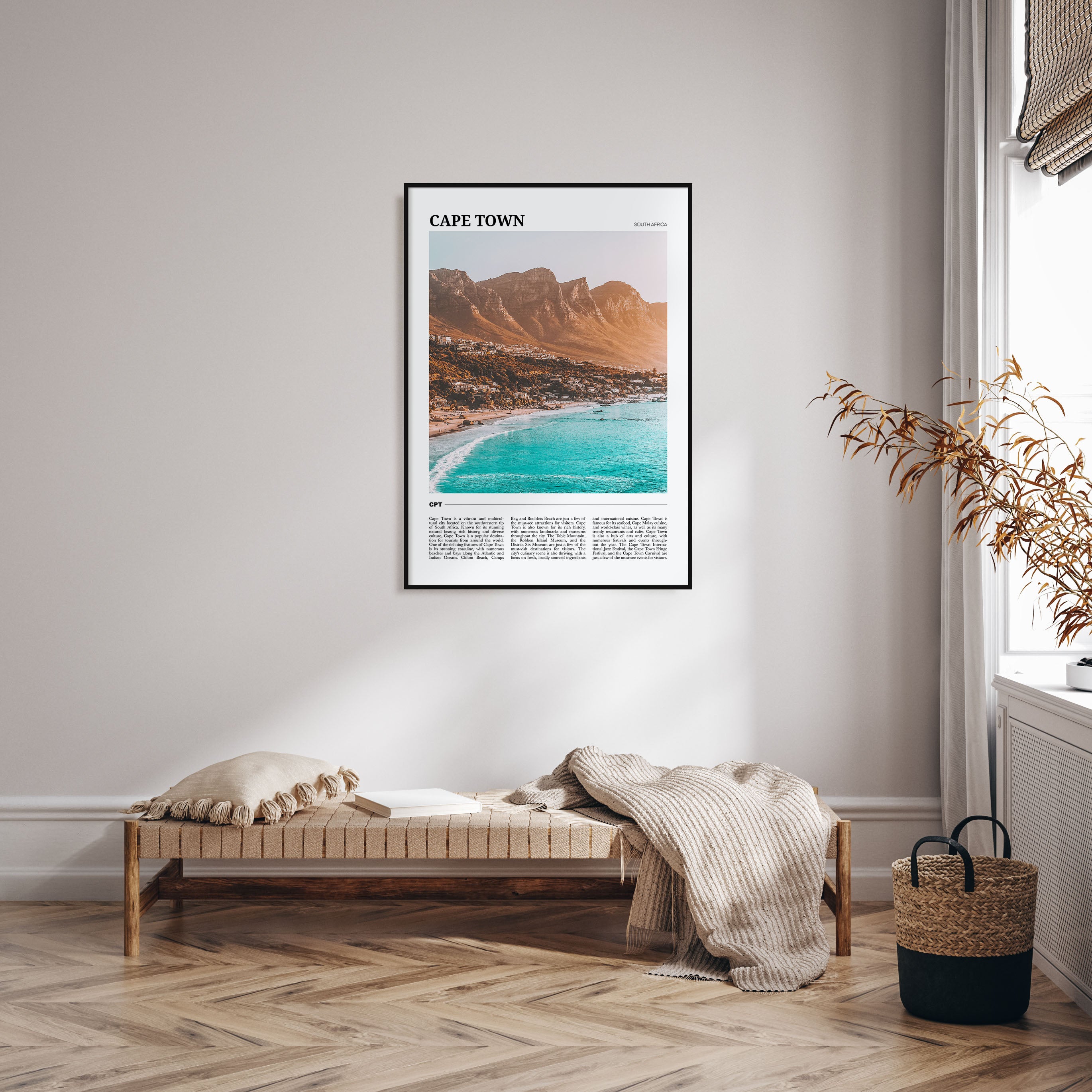 Cape Town Travel Color Poster
