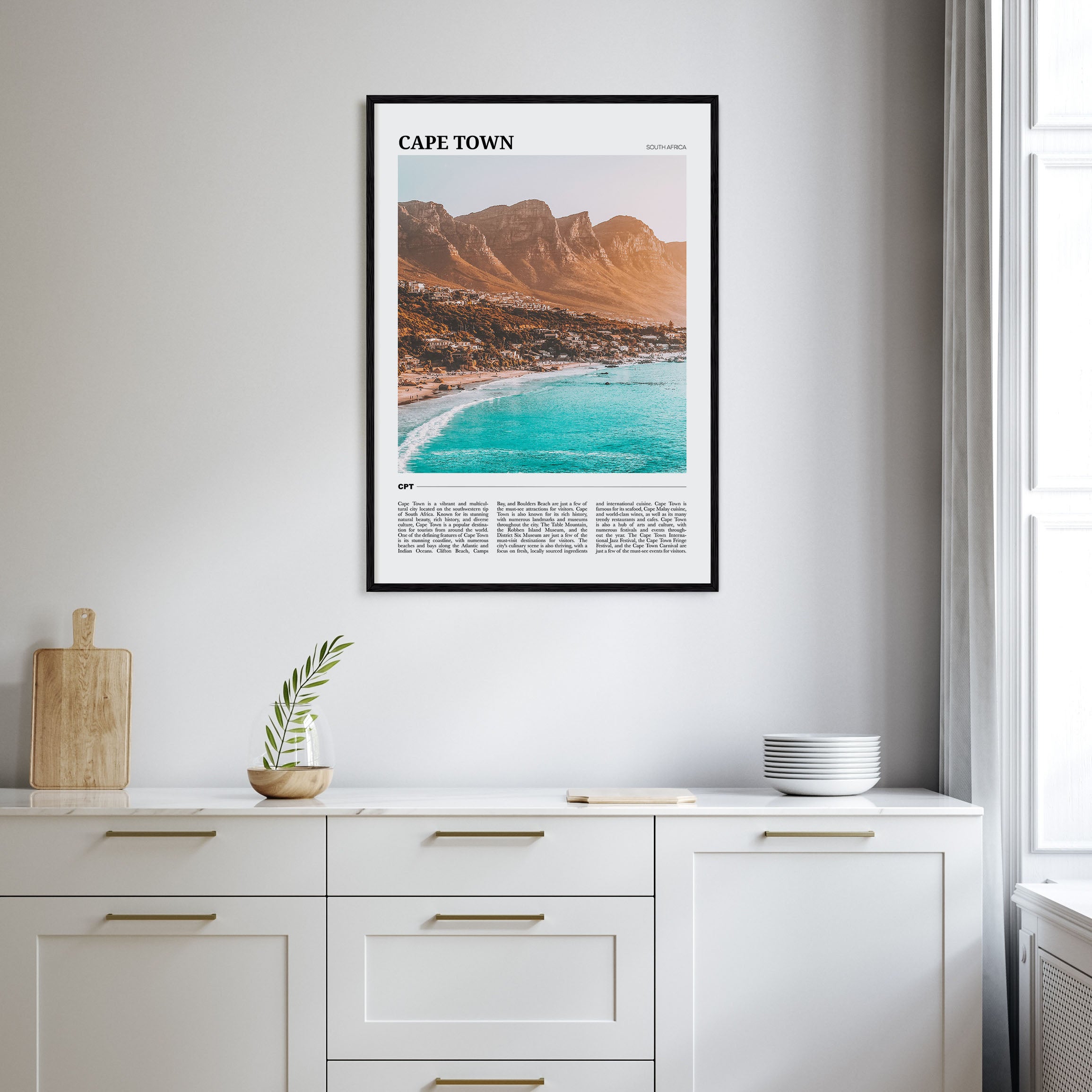 Cape Town Travel Color Poster