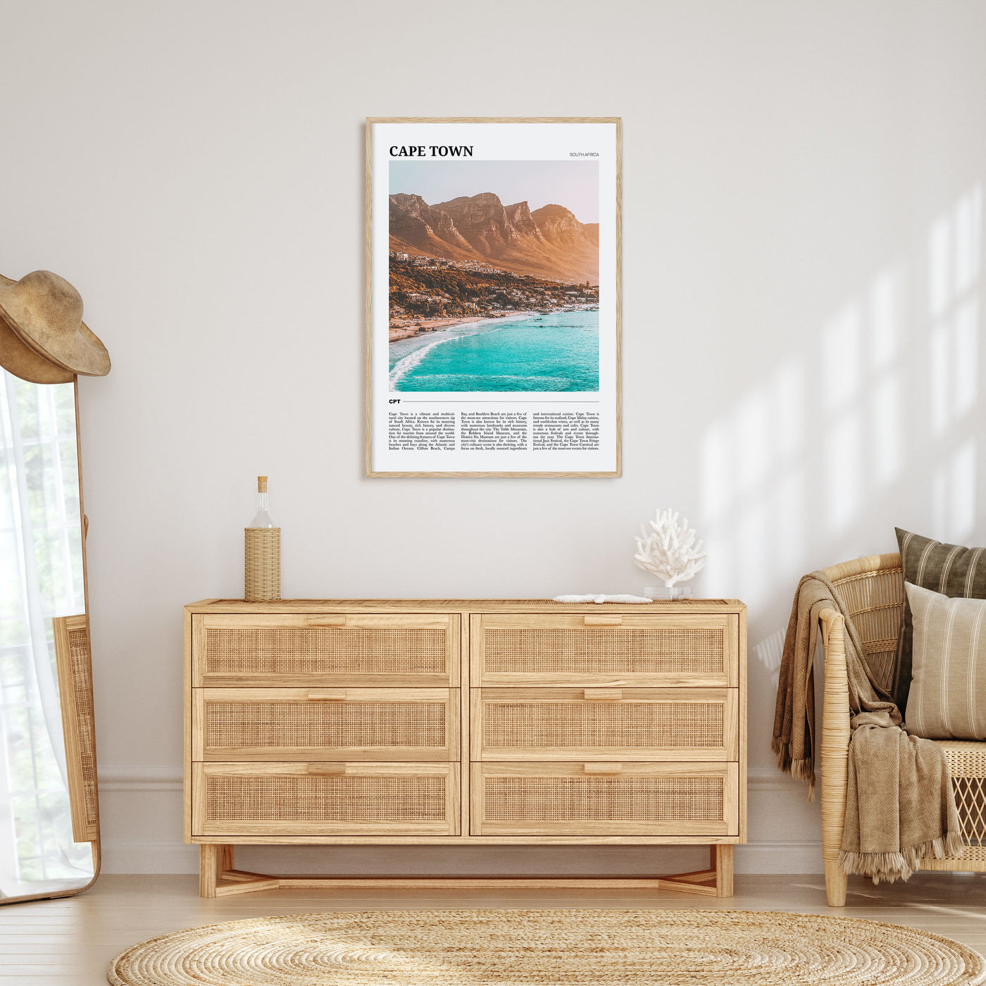 Cape Town Travel Color Poster