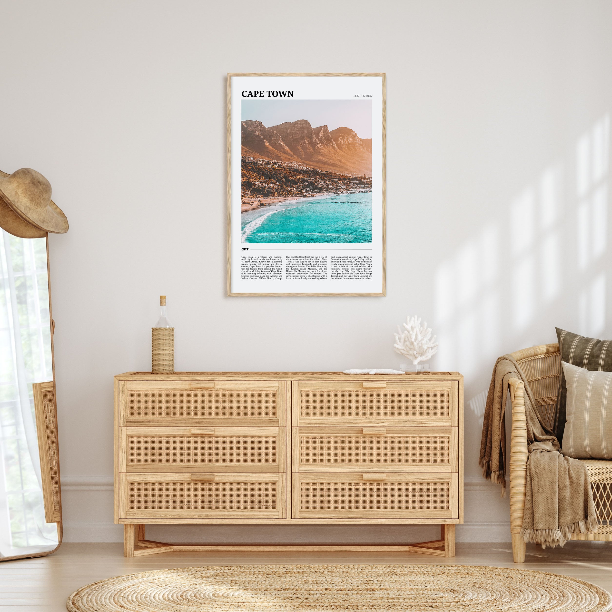 Cape Town Travel Color Poster
