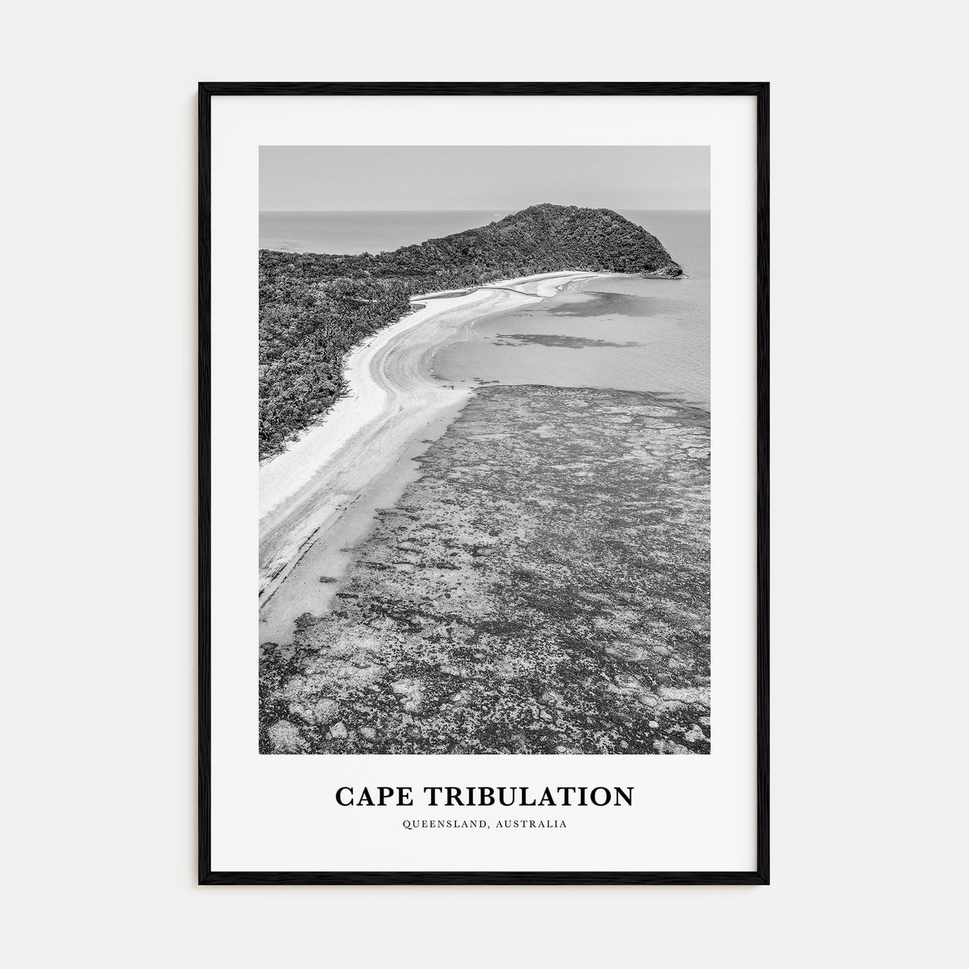 Cape Tribulation Portrait B&W Poster