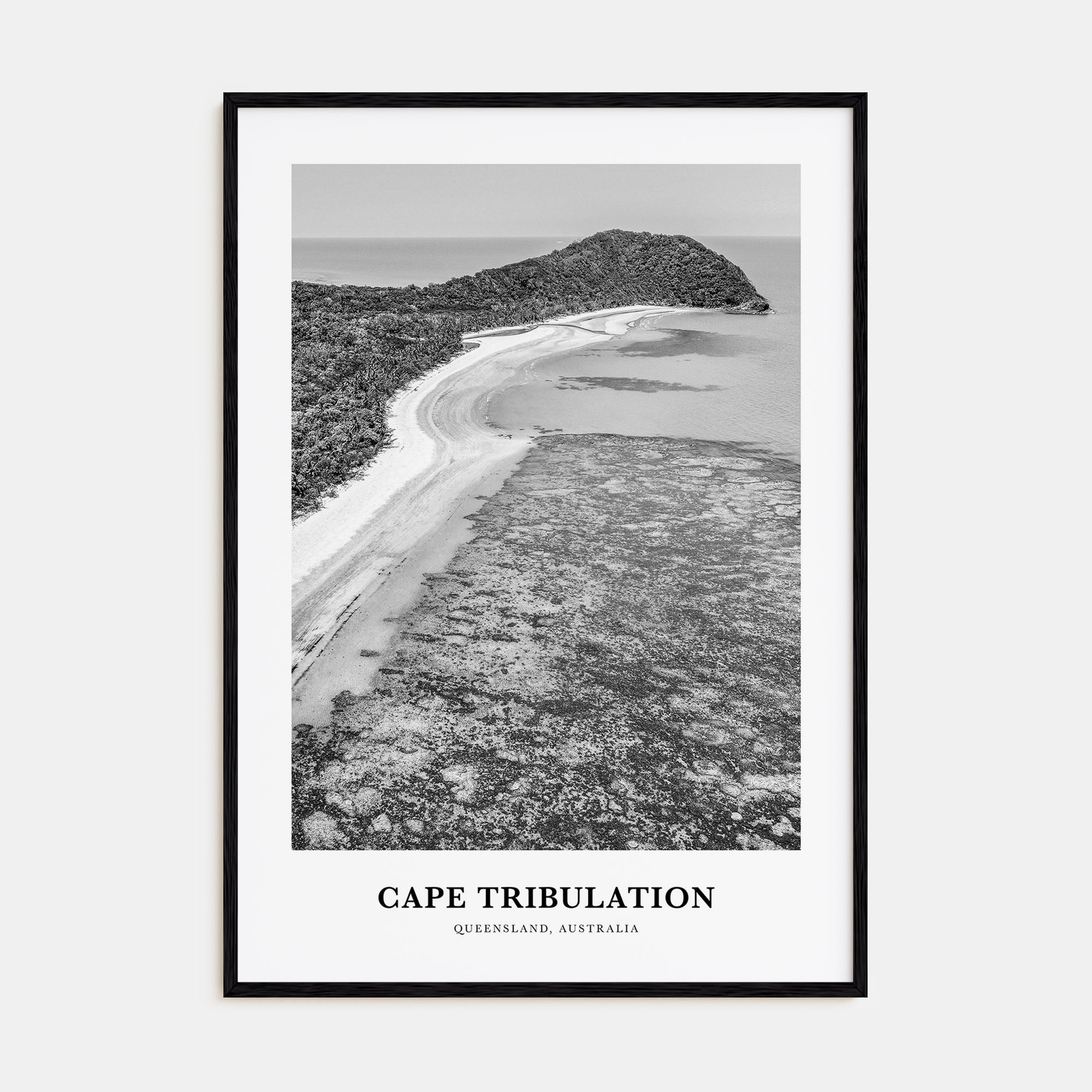 Cape Tribulation Portrait B&W Poster