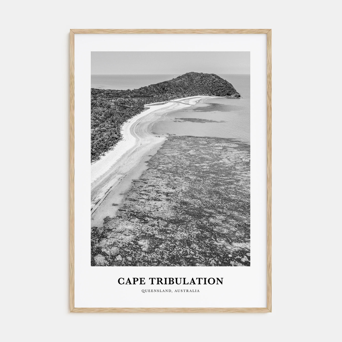Cape Tribulation Portrait B&W Poster