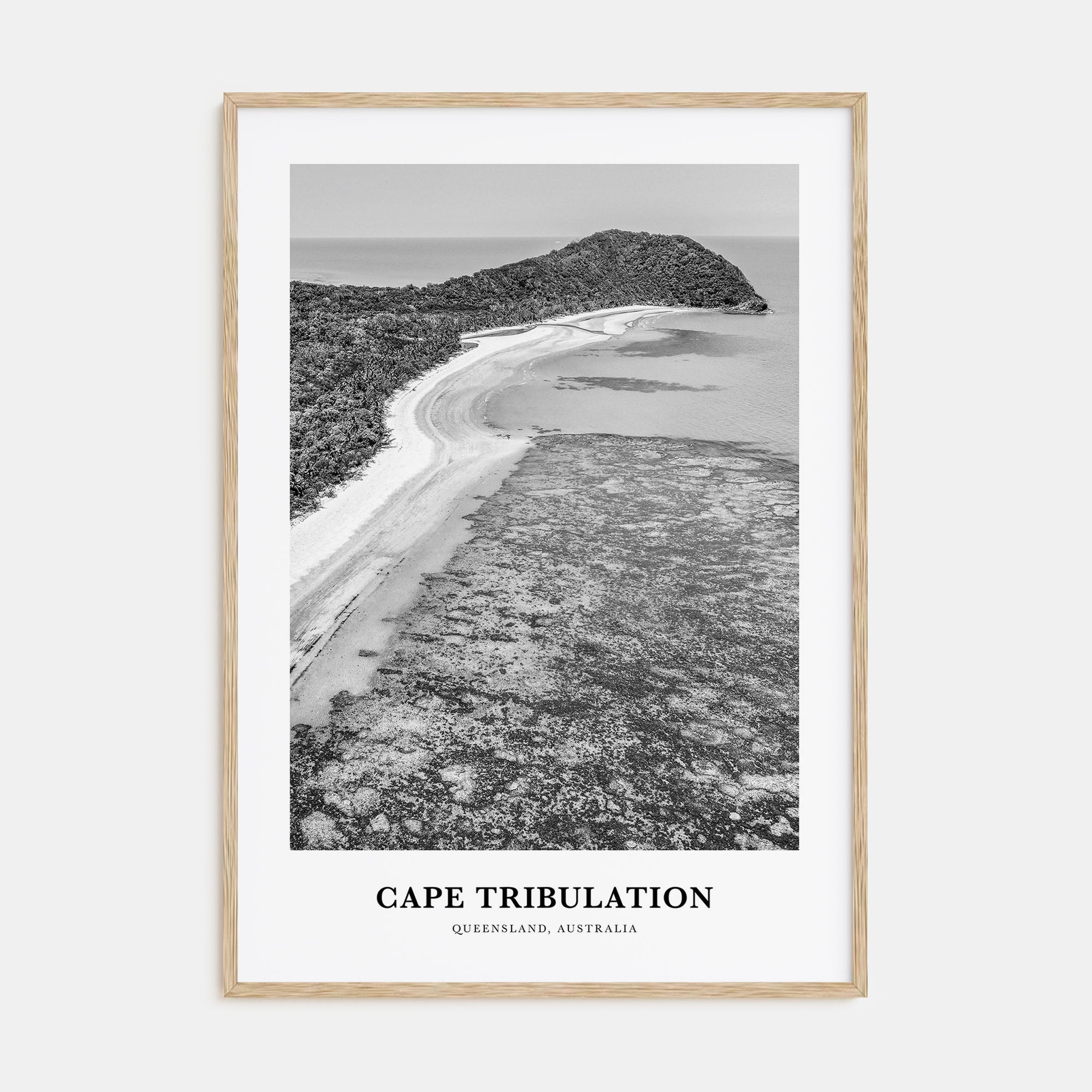 Cape Tribulation Portrait B&W Poster