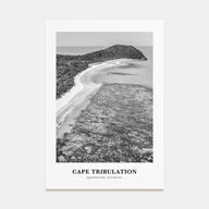 Cape Tribulation Portrait B&W Poster