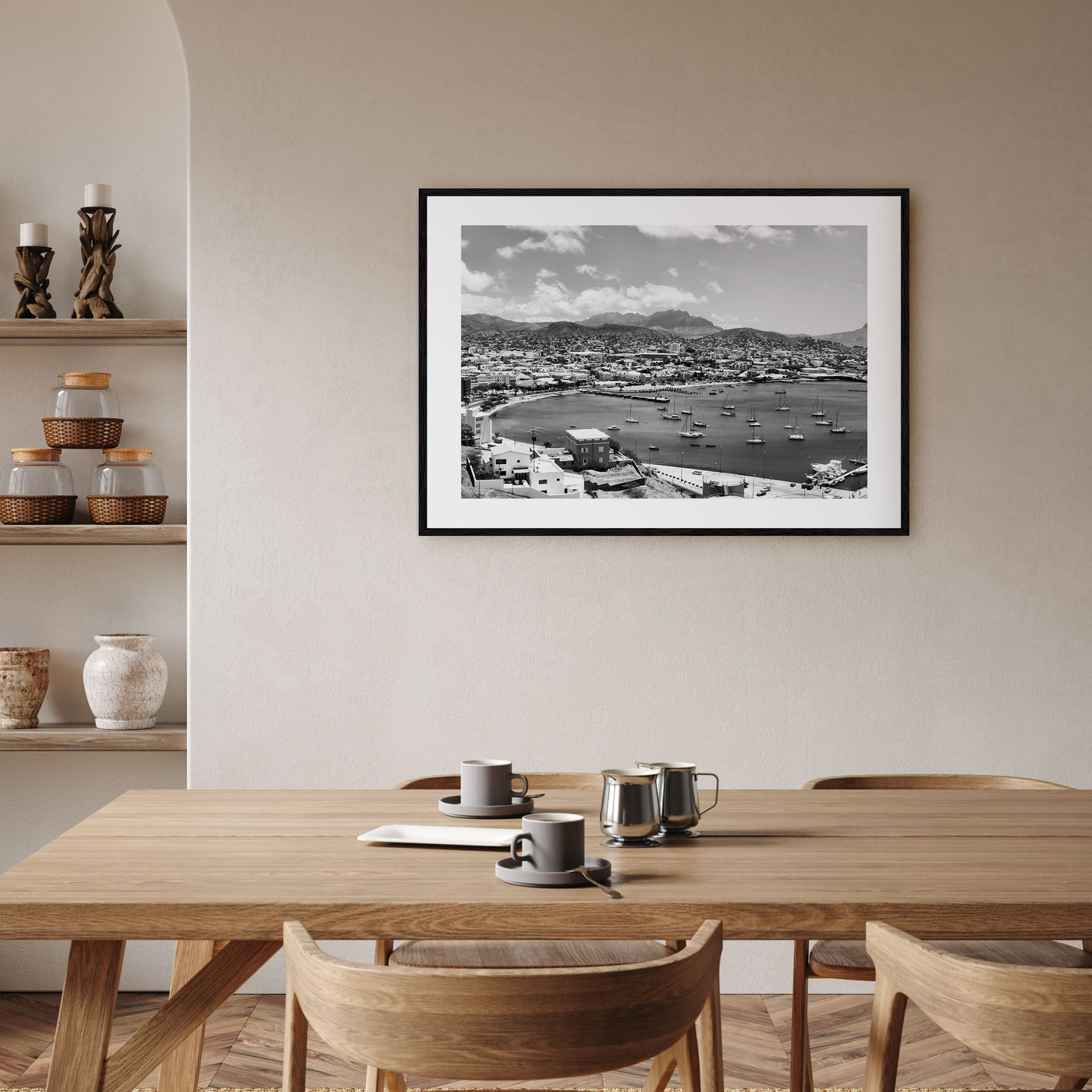 Cape Verde Landscape B&W Poster