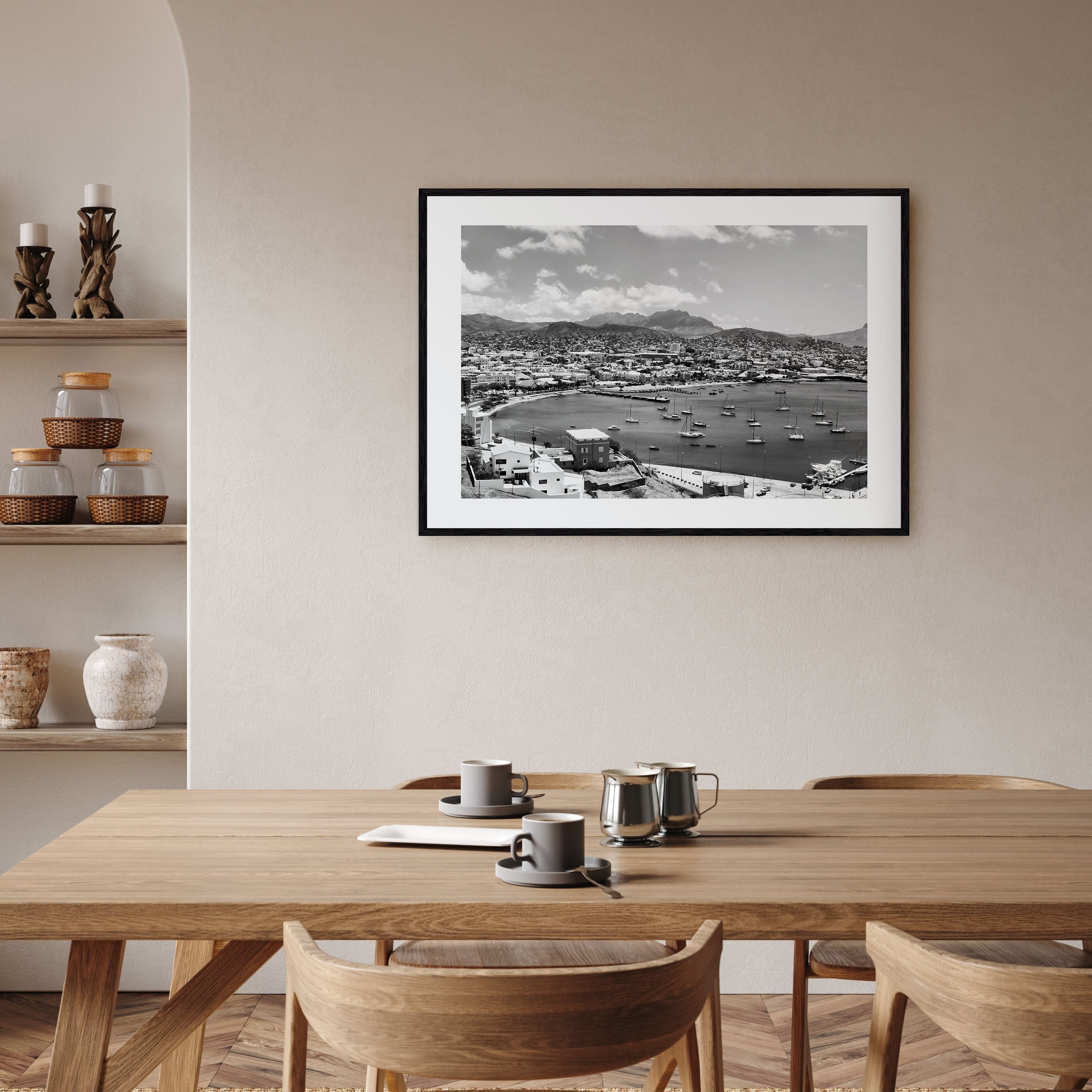 Cape Verde Landscape B&W Poster
