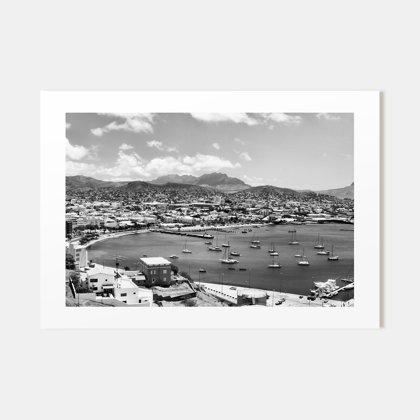 Cape Verde Landscape B&W Poster