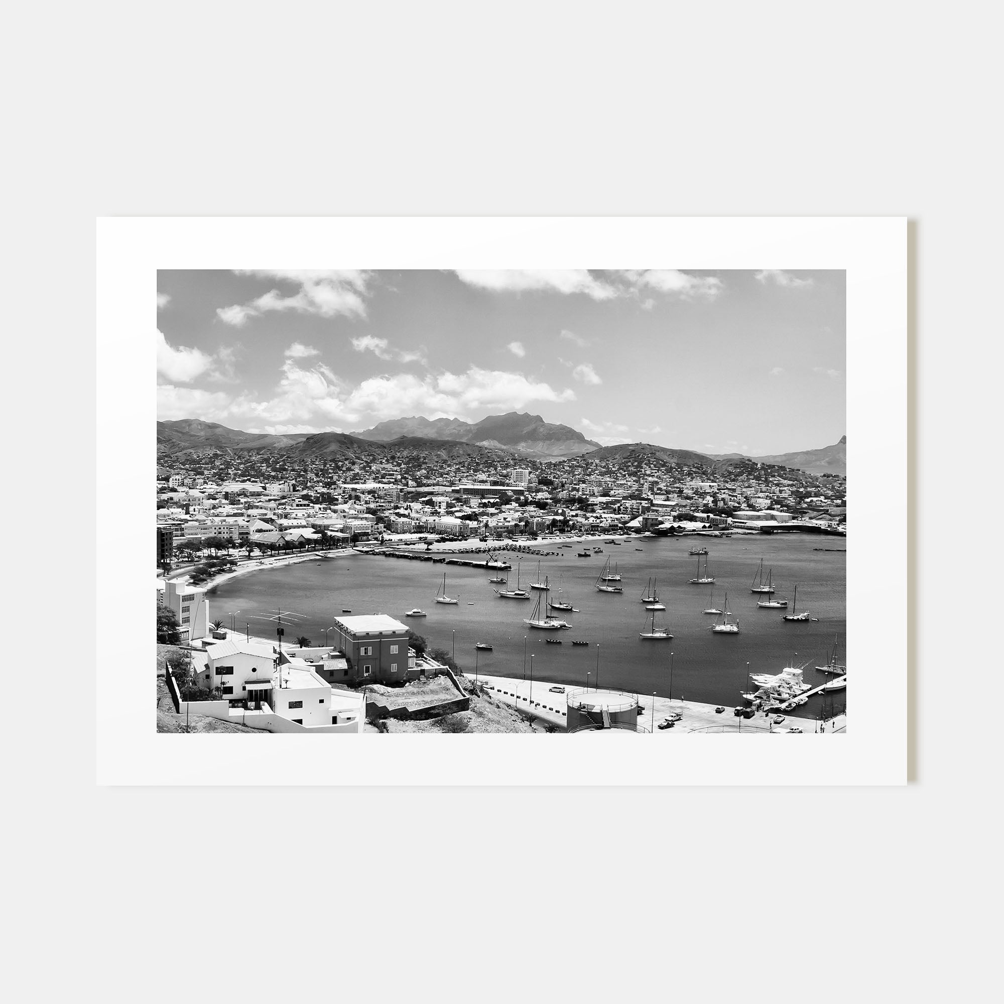Cape Verde Landscape B&W Poster