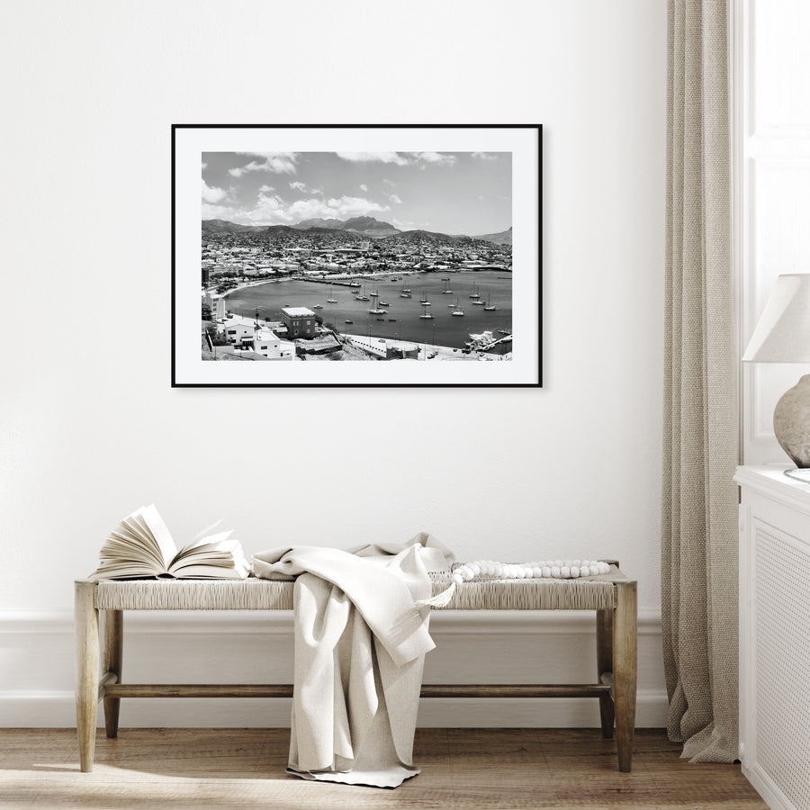 Cape Verde Landscape B&W Poster